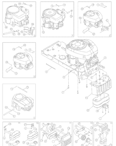 Engine Accessories Diagram and Parts List for 13A1762F729 2007 Yard Machines Lawn Tractor